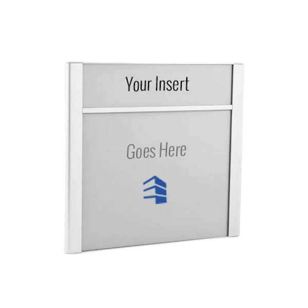 10 in. x 9 in. OFFICE DOOR / WALL NAMEPLATE SIGN FRAME+HEADER