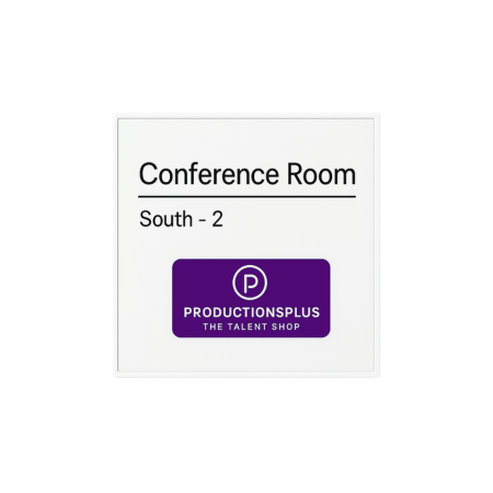 6 in. x 6 in. OFFICE CONFERENCE ROOM NAMEPLATE SIGN FRAME